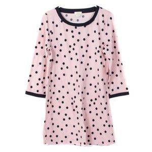 KATE SPADE POLKA DOT SLEEP SHIRT WITH MATCHING SLEEP MASK SIZE XLARGE | NIP